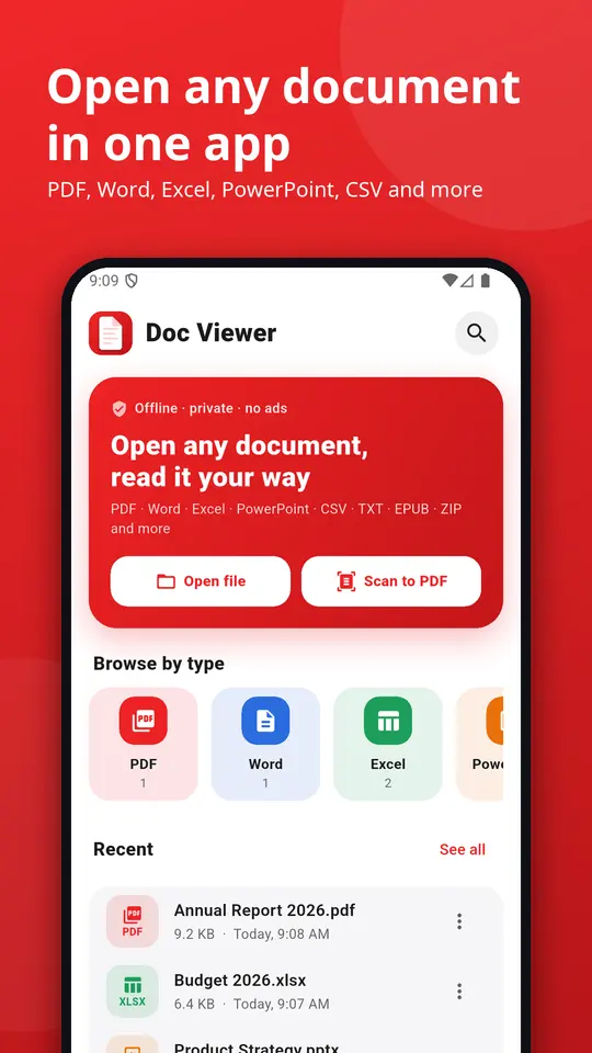 Doc Viewer screen 1