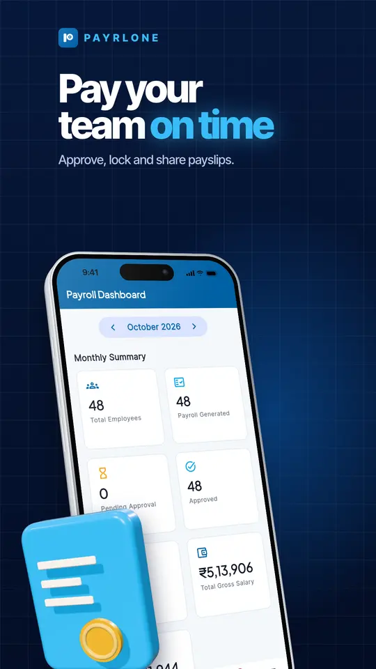 PayrlOne screen 1
